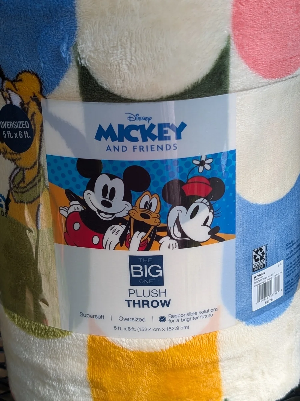 Mickey Plush Throw